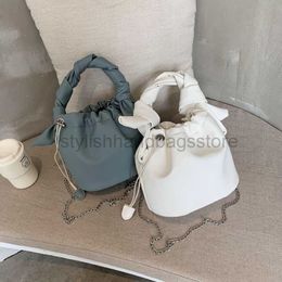 Drawstring Fashionable bucket bag This summer's popular bag for women 2023 new Korean version versatile one shoulder crossbody bucket bagstylishhandbagsstore