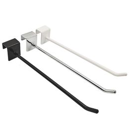 Hooks Rails 10Pcs Card Square Tube Hook Supermarket Shelves Cell Phone Accessories Jewellery Display Rack 25 Beams Socks Small Goods 230807