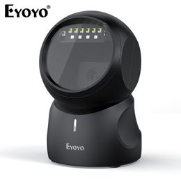 Scanners Eyoyo 2D QR Screen Scanning Platform Scanner with Autosensing Omnidirectional Handsfree 1D Desktop Barcode Reader for POS Mall 230808