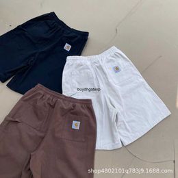 Rr95 2023 Men's and Women's Fashion Shorts North American Tooling Brand Carhart Summer New Double Knee Woodworking Couples