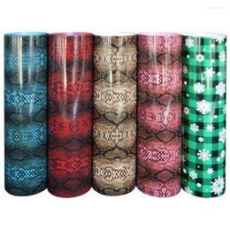 Window Stickers 5 Sheets 25x25cm TPU Heat Transfer Bundle Snakeskin Pattern HTV For Cricut Iron On T-shirts DIY