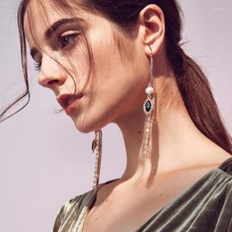 Dangle Earrings Rhinestone Long Fringed Romantic Chain Fashion Jewellery