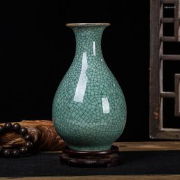 Vases Jingdezhen Handmade Ceramic Creative Vintage Display Home Decoration Crafts Glazed Porcelain