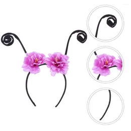 Bandanas Ant Antenna Headband Antennae Women Hoop Hair Decor Party Headdress Flower Hairband