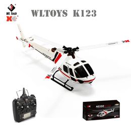 ElectricRC Aircraft Original WLtoys XK K123 RC Mini Drone RTF 2.4G 6CH 3D 6G Modes Brushless Motor RC Quadcopter Helicopter Toys For Kids Gifts 230807