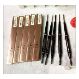 Other Health Beauty Items Makeup Eyebrow Enhancers Skinny Brow Pencil Gold With Brush 5 Color Ebony/Medium/Soft /Dark/Chocolate Dr Dhcjj