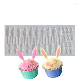 Baking Moulds 3D Ears Shape Silicone Mould Kitchen DIY Cake Tools Mousse Suger Cookies Chocolate Mould Cupcake Rim Decoration