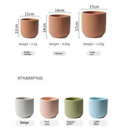 Planters Pots Gaya Nordic Pot Bunga Mode Sederhana Pot Dalam Ruangan untuk Bunga Lvluo Bonsai Nampan Sasis