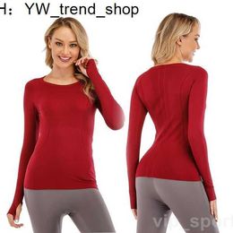 Align Yoga Long Sleeve Training Woman Tshirt Slim Gym Swiftly Tech Full Stretch Fitness T-shirts Define Running Tops Popular Bodybuilding Tee Girl 8 Lululemen 9EM2