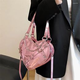 Evening Bags Fashion Heart-shaped Lovely Shoulder For Women PU Leather Female Crossbody Vintage Casual Hand