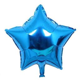 Fashion 50 Pcs 10 inch Star Shape Helium Foil Balloon , Holidays & Party Supply Balloons Decorations mix color