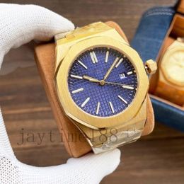 Movement watch mechanical Luxury waterproof Automatic Designer Casual steel bracelet sapphire Electric gold plating all gold