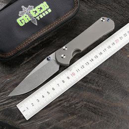 Green thorn Large Sebenza 31 folding knife VG10 blade TC4 titanium handle outdoor portable camping hunting survival fishing EDC tool