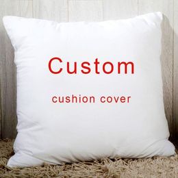 Pillow Case Custom case Personalized cozy pillowcase Printed Your Design picture text home decorative pillows Household Gifts 45x45cm 230807