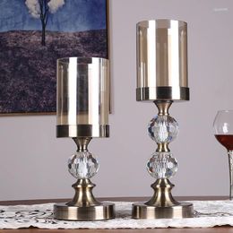 Candle Holders Crystal Candlestick Decoration Modern Home High-end Holder Candelabros Stick