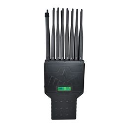 Portable 18 Bands Signal Jam mer shields CDMA DCS GSM2G 3G 4G 5G GPS WIFI LOJACK Bluetooth RF315Mhz 433Mhz 868Mhz Signal Block er