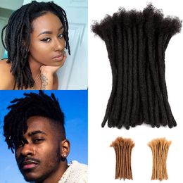 Hair Bulks Dreadlock Human For Men Women Crochet Braids Organic hair Dread Loc 0 6 cm Faux Locks l230807