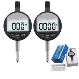 Gauges 0-12.7mm1" Range Gauge Digital Dial Indicator Precision Tool 0.01mm0.0005" Tester Dial Indicator 230807