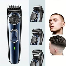 Professional Hair Clippers Hair Trimmer Kit For Men Cordless Barber Fade Clipper Hair Cutting Kit, Beard T Outliner Trimmers Haircut Grooming Kit