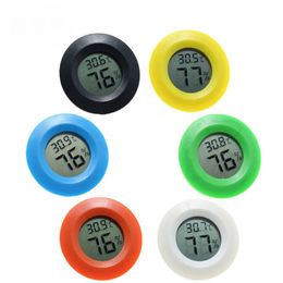 Hygrometer Mini Thermometer Fridge Hygrometer Portable Digital Temperature Instruments Acrylic Round Hygrometers Humidity Monitor Meter Detector JL1828