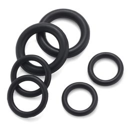 NBR O Ring Seal Gasket CS 4mm OD 16mm ~ 150mm Nitrile Butadiene Rubber Spacer Oil Resistance Washer Round Shape Black Customization Available