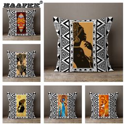 Pillow Case African National Style Cushion Cover Soft Short Plush Polyester Bedroom Living Room Sofa Decorative Pillowcase 230808