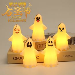 Candles Halloween small ghost night light led electronic candle luminous decoration ornaments party spooky atmosphere props 230808