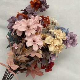 Decorative Flowers Artificial Plants Colourful Phalaenopsis Amaranth Home Garden Decorate