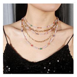 Choker Exquisite Multi-layer Enamel Butterfly Pearl Necklace For Women Clavicle Chain Necklaces Trend Aesthetic Jewellery