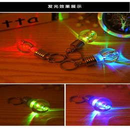 Bright Colourful bulbs Keychain lamp beads key ring small pendant lamp couple key chain270o