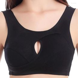 Women's Shapers Plus Size Breathable Seamless Cotton Bra No Rims Underwear Shockproof Gathers Bralette Comfortable Sleeping Brassiere