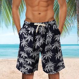 Men's Shorts 2023 Summer Beach Hawaii Casual Sports Natural Plants 3D Printing Running Gym Trunk Swim