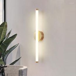 Wall Lamp Decor For Home Bedroom Decoration Surface Mounted Sofa Background Living Room Gold Sconce Lighting Fixture Light