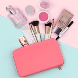 1pc Square Silicone Cosmetic Bags Portable Pink Blue Waterproof Makeup Case Travel Lipstick Toiletry Storage Bags Money Pouch