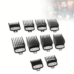 10-Piece Black Clipper Guard Set: Get Professional-Level Haircuts at Home!