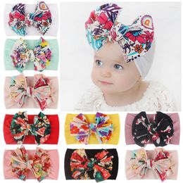 Hair Accessories Floral Print Children's Headband Soft Wide-brimmed Elastic Hairband Baby Headwear Ins Outdoor Decor Kids