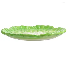 Dinnerware Sets Dish Household Fruits Plate Ceramic Small El Salad Home Breakfast Plates Serving Utensils