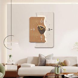Wall Clocks Restaurant Living Room Clock Geometric Mute Fashion Decorative Painting Creative Patterns Art Mural Home Decor