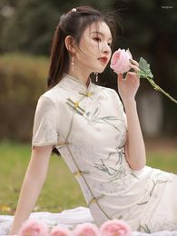 Ethnic Clothing 2023 Chinese Style Cheongsam Temperament Young Girl Slim Fit Vintage Qipao Modern Premium Traditional Dress For Women