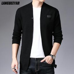 Men's Sweaters Top Quality Autum Brand Fashion Woollen Slim Fit Knit Cardigan Men Japanese Sweater Casual Coats Jacket Mens Clothes 230807