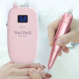 Effortlessly Create Professional Nail Art with the 8002 Electric Nail Drill Machine Manicure Milling Cutter Kit!