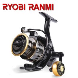 Baitcasting Reels RYOBI RANMI HE Spinning Reels Saltwater Freshwater Ultralight Metal Frame Ultra Smooth and Tough 5.2 1 High Speed 230807