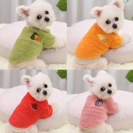 Dog Apparel Pet Dogs Clothes Winter Jacket Warm Sweaters Embroider Vest Clothing For Puppy Small Medium Big Large Chihuahua Fashion Coat