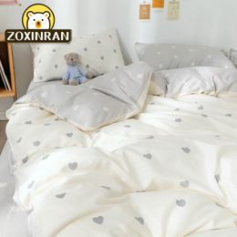 Bedding sets Set 2 Bedrooms Sheet Duvet Cover Linens Bedspread Euro Nordic 150 Cute 150x200 220 240 Floral King Luxury 160x200 230808