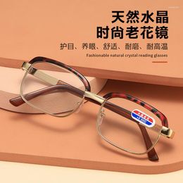 Sunglasses Shatar Glass Lens Pattern Leg Presbyopia Mirror High Definition Personalised Simple Reading