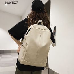 School Bags Big Capacity Teenager Leisure Book Laptop Backpack Female Casual Travel Street Simple Cloth Daily Knapsack Bag 230807