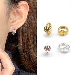 Hoop Earrings 2023 Classic Stainless Steel Ear Buckle For Women Trendy Gold Colour Punk Hip Hop Jewellery Accessories