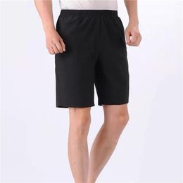 Running Shorts Men's Casual Ice Silk Quick Drying Loose Quarter Pants Short For Men Stretch