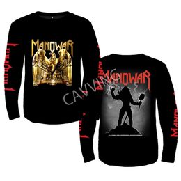 Men's Hoodies Sweatshirts Fashion Printed Manowar Metal Rock Crewneck Sweatshirt Gothic Top Harajuku Cotton Unisex Clothing 230807