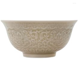 Bowls Winding Pattern Medium Bowl Ceramic Light Color Chinese Lucky Household Soup Multi-Purpose